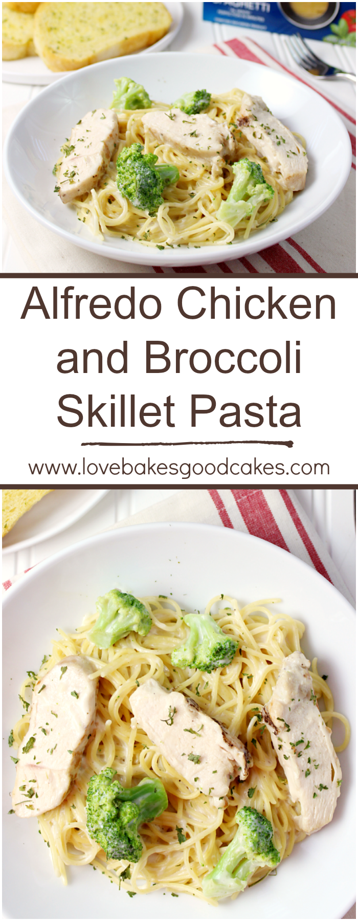 AD 10 to 15 minutes is all you need to make this Alfredo Chicken & Broccoli Skillet Pasta! This is one of the easiest dinner ideas ever! #EverydayEffortless