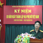 Đ/c Trung tá Dương Nam Dũng phát biểu tại lễ kỷ niệm