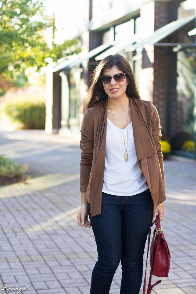 Draped jacket - Chic on the Cheap | Connecticut based style blogger on ...