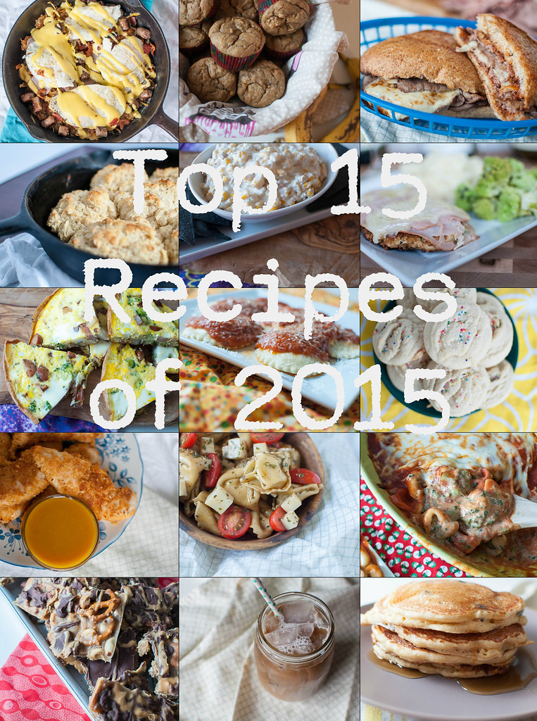 Top 15 Recipes of 2015 with Text