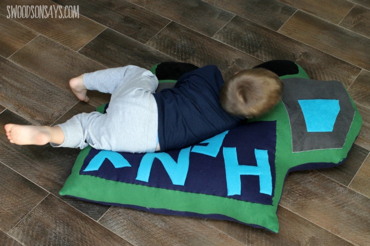 Mega floor pillow sewing pattern for snuggling