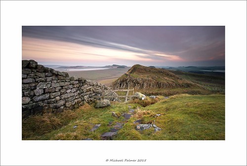 sunset england wall canon landscape eos long exposure explore northumberland filter le lee 7d nd usm northeast graduated hadrians crag housesteads efs1022mm f3545 michaelpalmer bigstopper