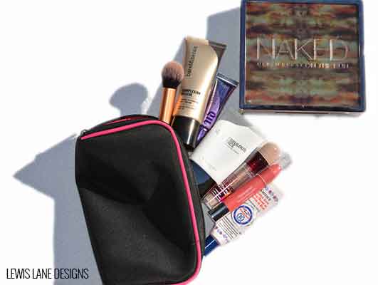 What's In My Travel Makeup Bag by Lewis Lane