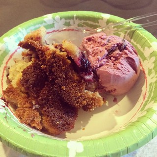 Just threw a Michaelmas party for 30 people in our 1200 sq ft house and the only picture I got was of my blackberry themed dessert. #liturgicalyear #catholic