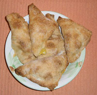 Trouglovi sa pudingom i bananom (Triangles with pudding and banana)