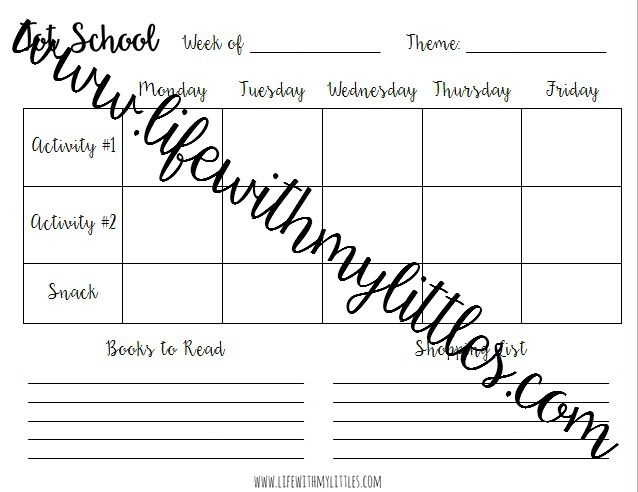 Want a way to teach your toddler without them knowing they are learning? Tot school is the answer! Here's how to plan your weekly schedule.