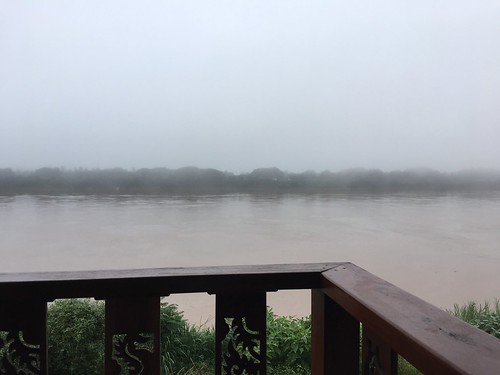 chiang province views khan asia mist loei river thailand mekong morning laos