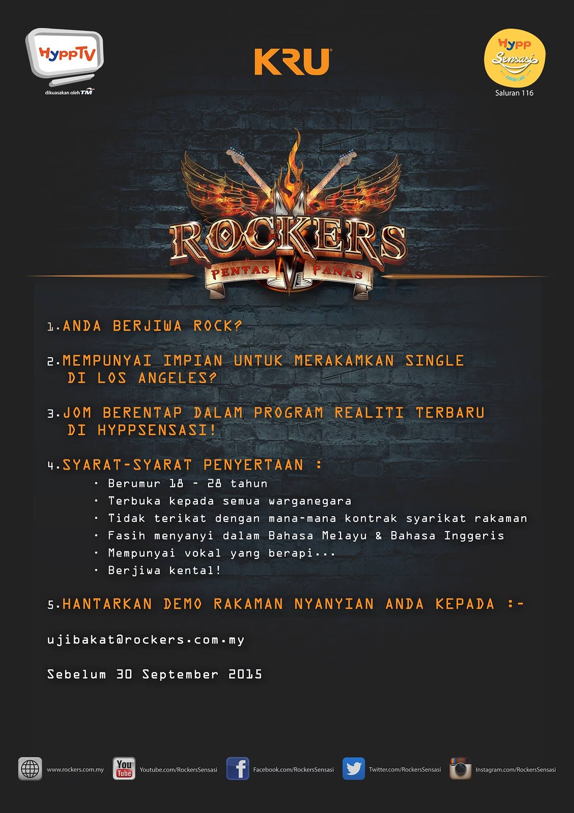 Hypptv Lancar Rockers Program Realiti Tv Rock &Amp; Roll Pertama Di Malaysia