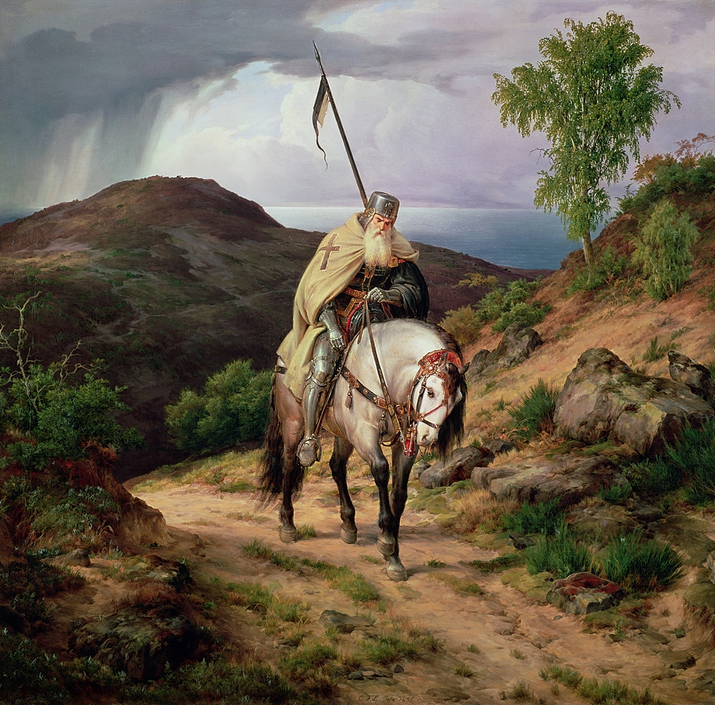 The Return of the Crusader by Karl Friedrich Lessing, 1835