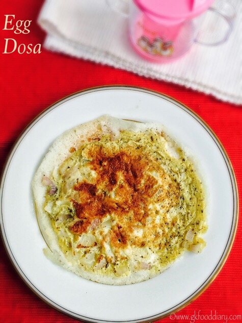 Egg Dosa Recipe for Babies, Toddlers and Kids4