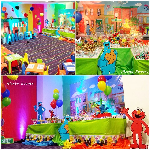 Cumpleaños Elmo Plaza sesamo Merbo Events