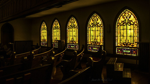indoor church window stainedglasswindows pew mayomemorialunitedmethodistchurch kentucky paintsville