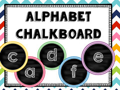 Alphabet Chalkboard