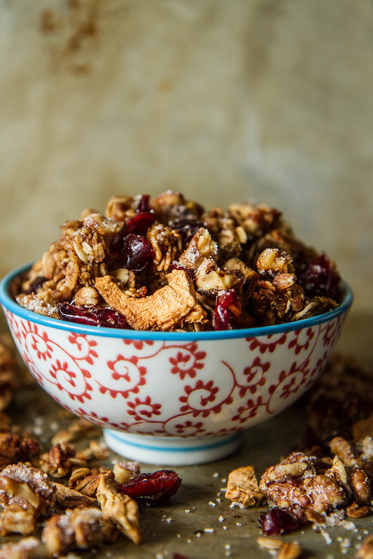 Apple Cider Granola with Candied Walnuts