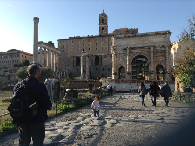 Roman forum with kids