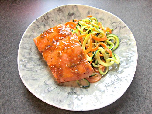 Salmon and Zoodles