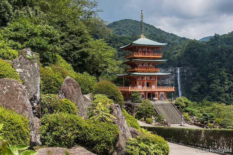 La pagoda y las cascadas de Nachi, imagen icónica de Kumano Kodo