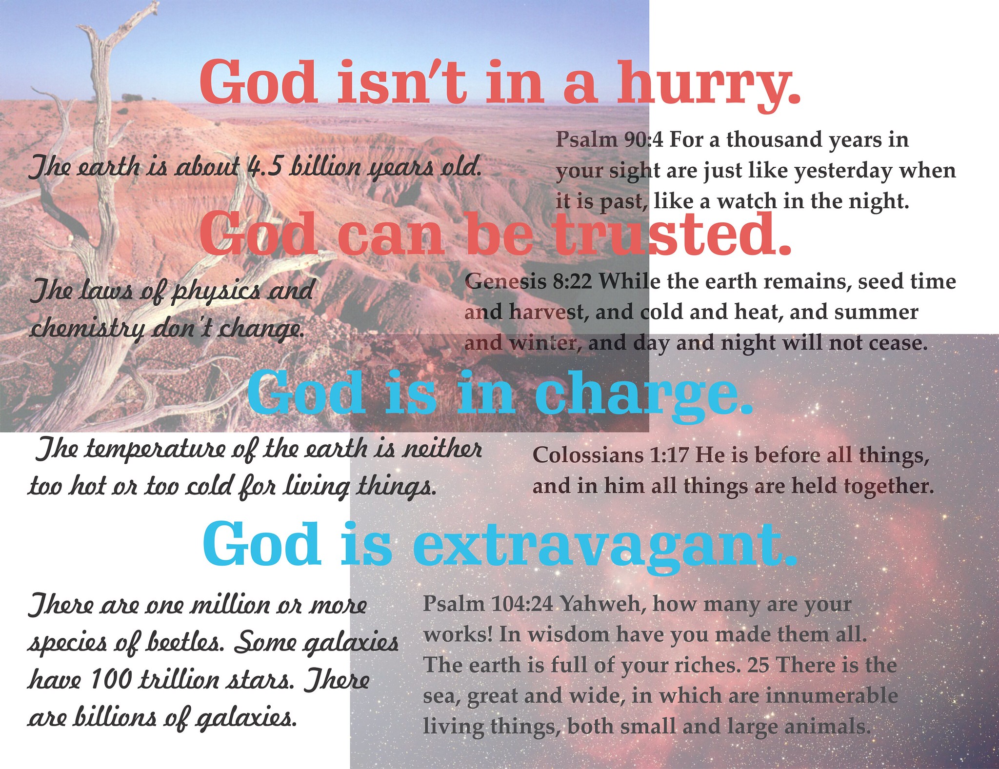 some characteristics of God