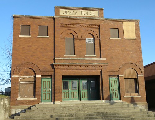 movies operahouse theater smalltown brooklyn iowa brick architecture