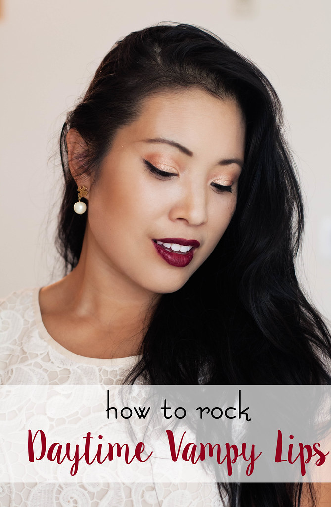 cute & little blog | how to rock daytime vampy lips | fall makeup trend