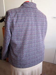Tweed and silk jacket