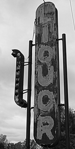 rural village arkansas possumgrape liquor rust metalsign arrow neon vintagesign blackandwhite