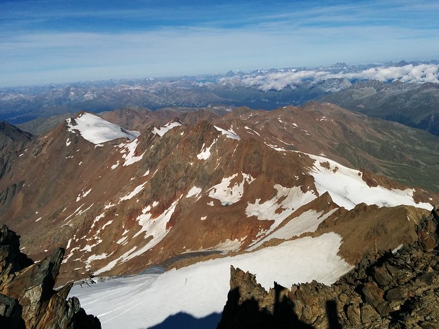 Ausblick vom Gipfel der Weißkugel