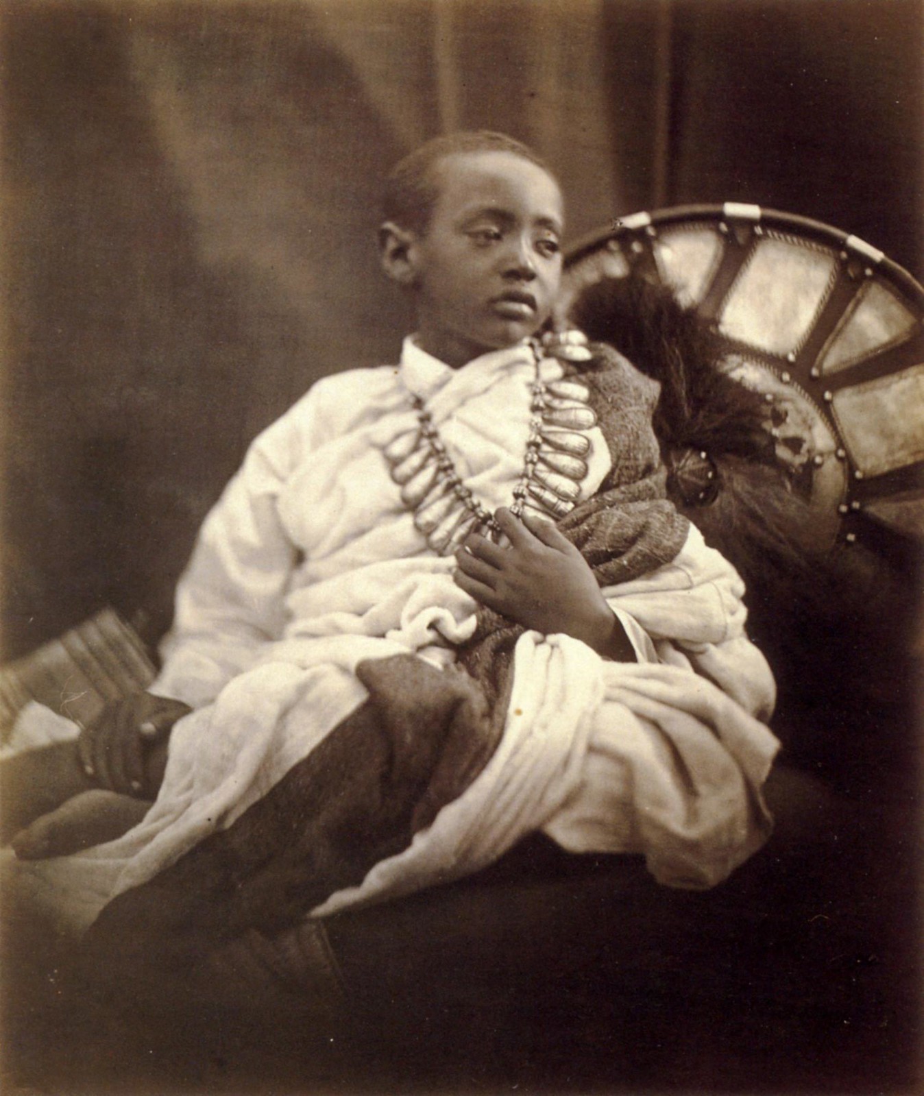 Déjatch Alámayou, King Theodore's Son, Photography by Julia Margaret Cameron, July 1868
