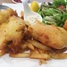 Mom's not cooking so...   Stall is #Foodstruck I like their fish and chips. Super crispy and fresh. Firm fish too. (Thinking ikan kurau?) well worth the $7