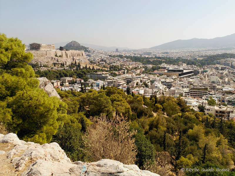 Vista de la Acrópolis de Atenas