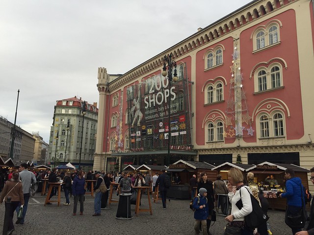 Palladium shopping mall, Prague Nov 11, 2015