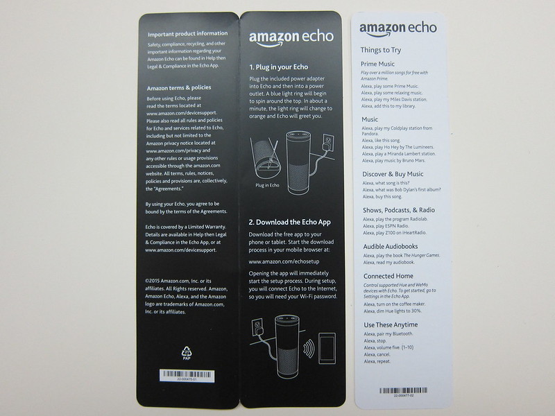 Amazon Echo - Instructions