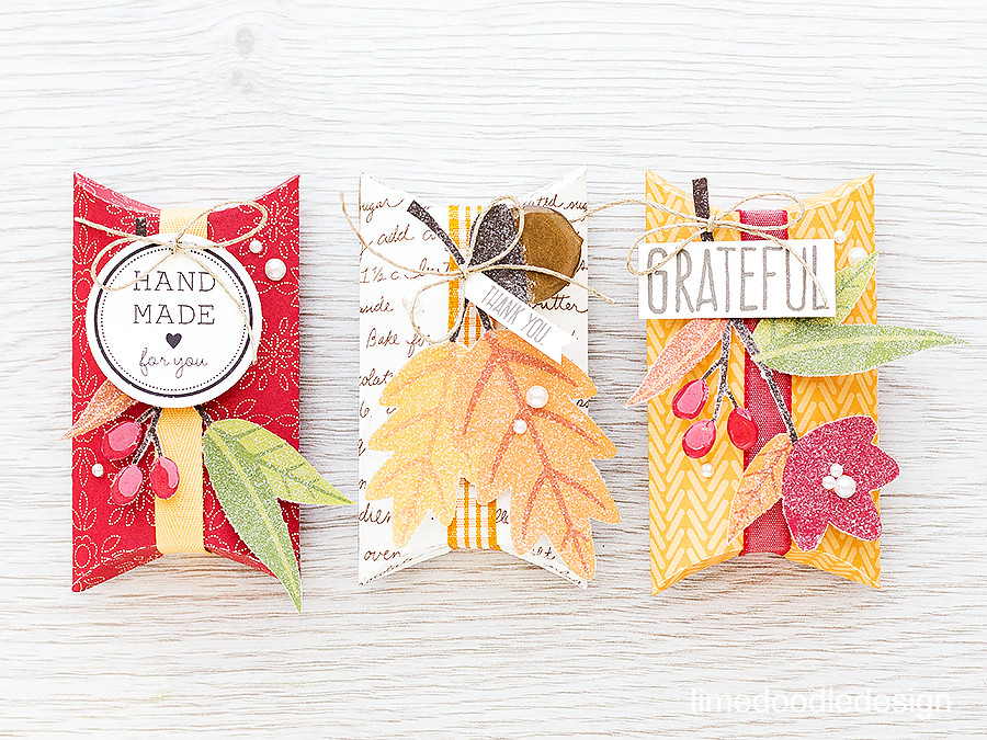 Packaging for Autumn Gifts. Find out more by clicking on the following link: https://limedoodledesign.com/2015/10/autumn-gifts/