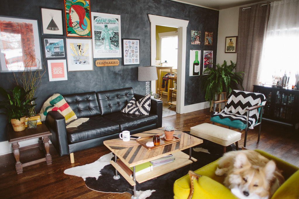 Eclectic Artist Living Room Inspiration