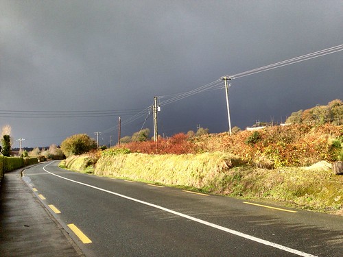 road ireland irish storm weather clouds landscape cork newmarket iphone5 telegraphtuesday 2015onephotoeachday