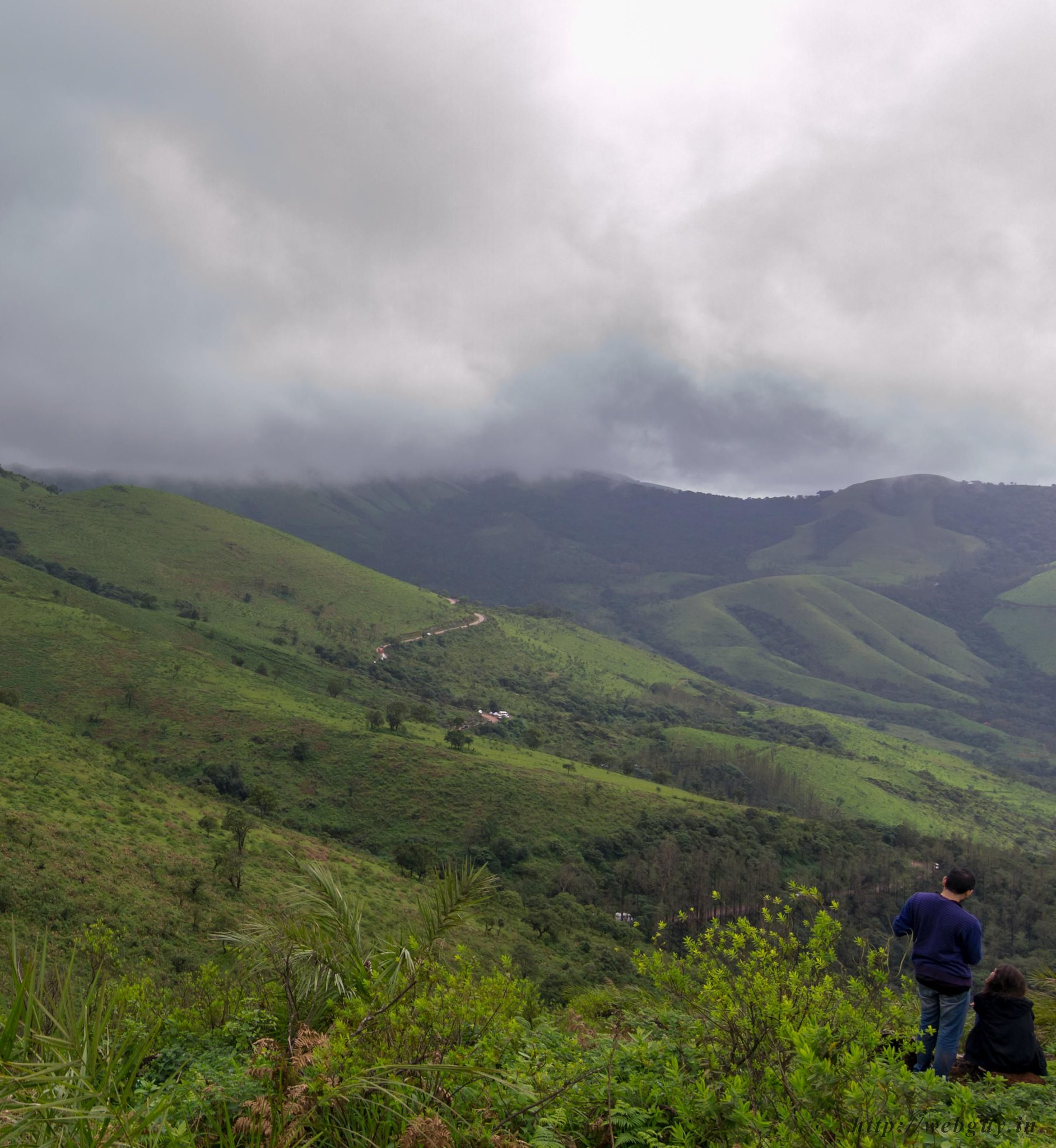 clouds and scenery in chikmagalur