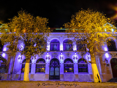 street architecture night long couleurs culture exposition arabe rue extérieur nuit théâtre bâtiment algérie musulman batna algéria
