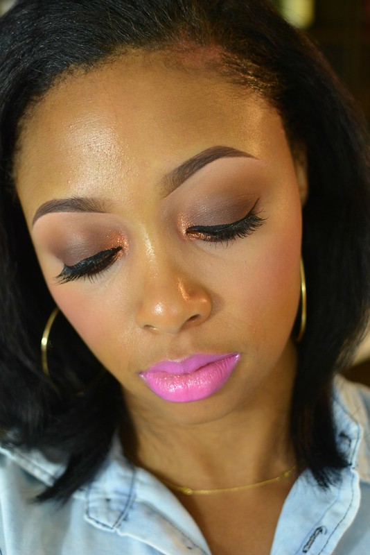 mac copper sparkle pigment, mac makeup tutorial, louisiana beauty blogger