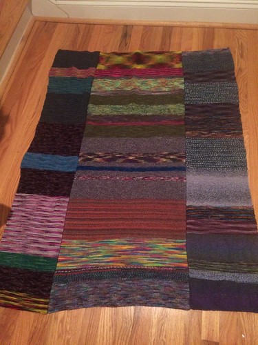 scrap yarn blanket