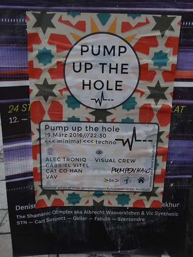 Plakat Pump up the hole in Dresdden 00040