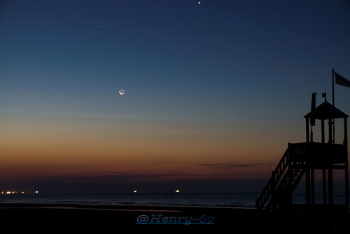 sea mars moon beach sunrise mare venus alba luna spiaggia marte venere caorle congiunzione congiunzioneveneremarteluna