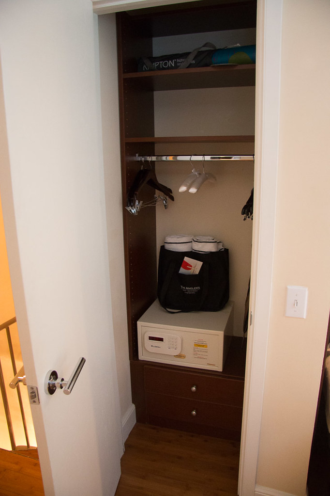 Closet with safe in suite
