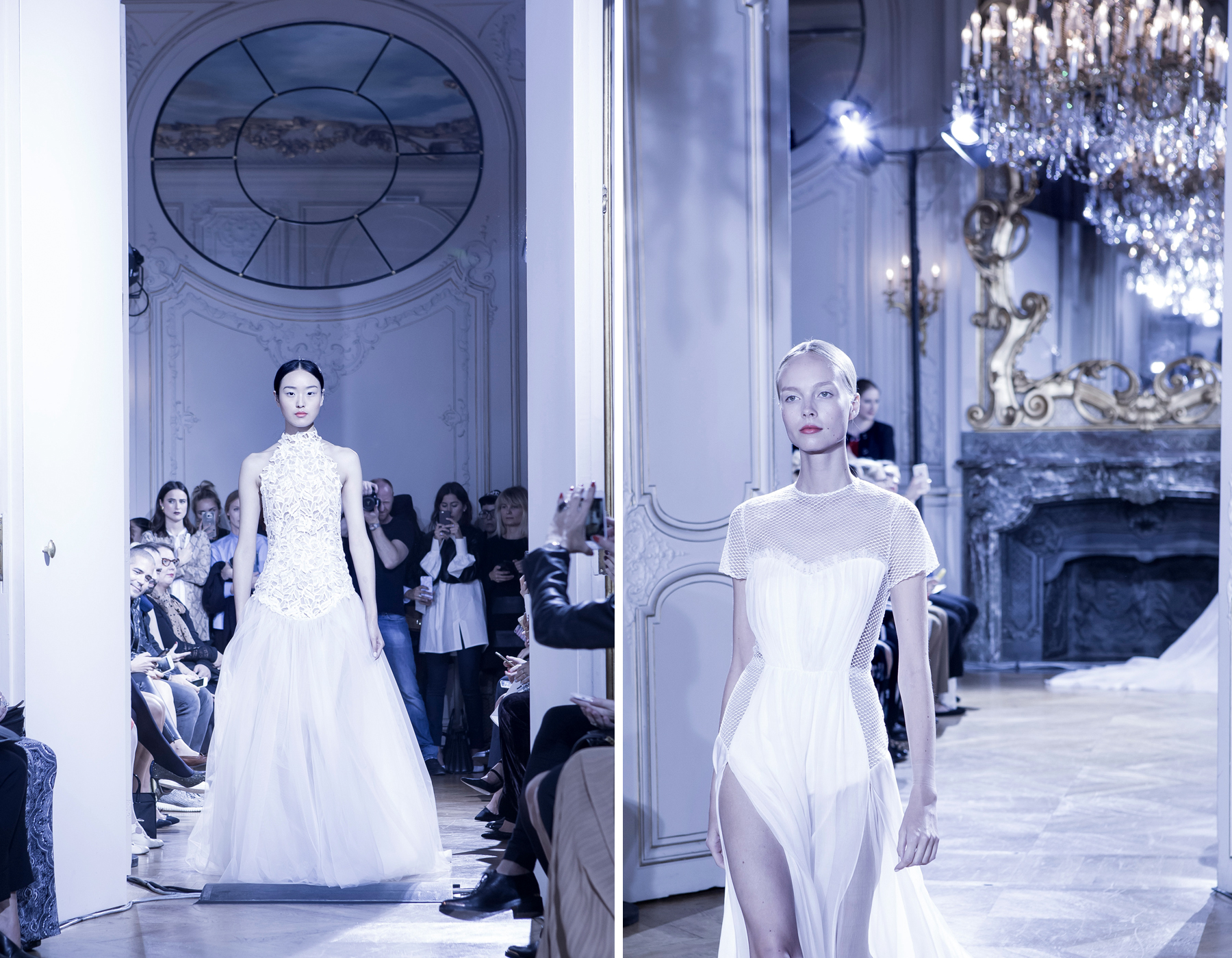 kaviar gauche s/s 2016 paris fashion week pfw presentation bridal dresses white makeup catrice cosmetics brautmode fashionblogger ricarda schernus cats & dogs blog 5
