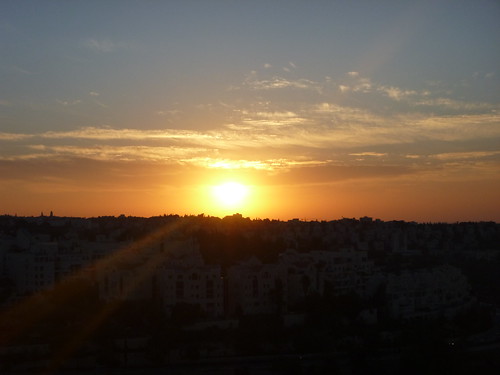 sunset clouds sunrise israel university jerusalem givatram shahrai ramatbethakerem
