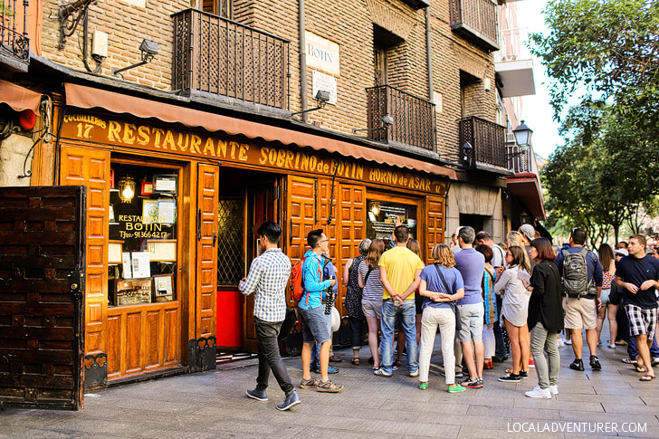 Eat at the Oldest Restaurant in the World according to Guinness Book of World Records (21 Remarkable Things to Do in Madrid Spain).