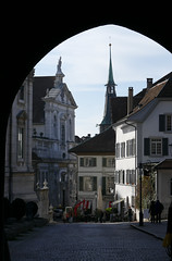Sicht durchs Baseltor Solothurn