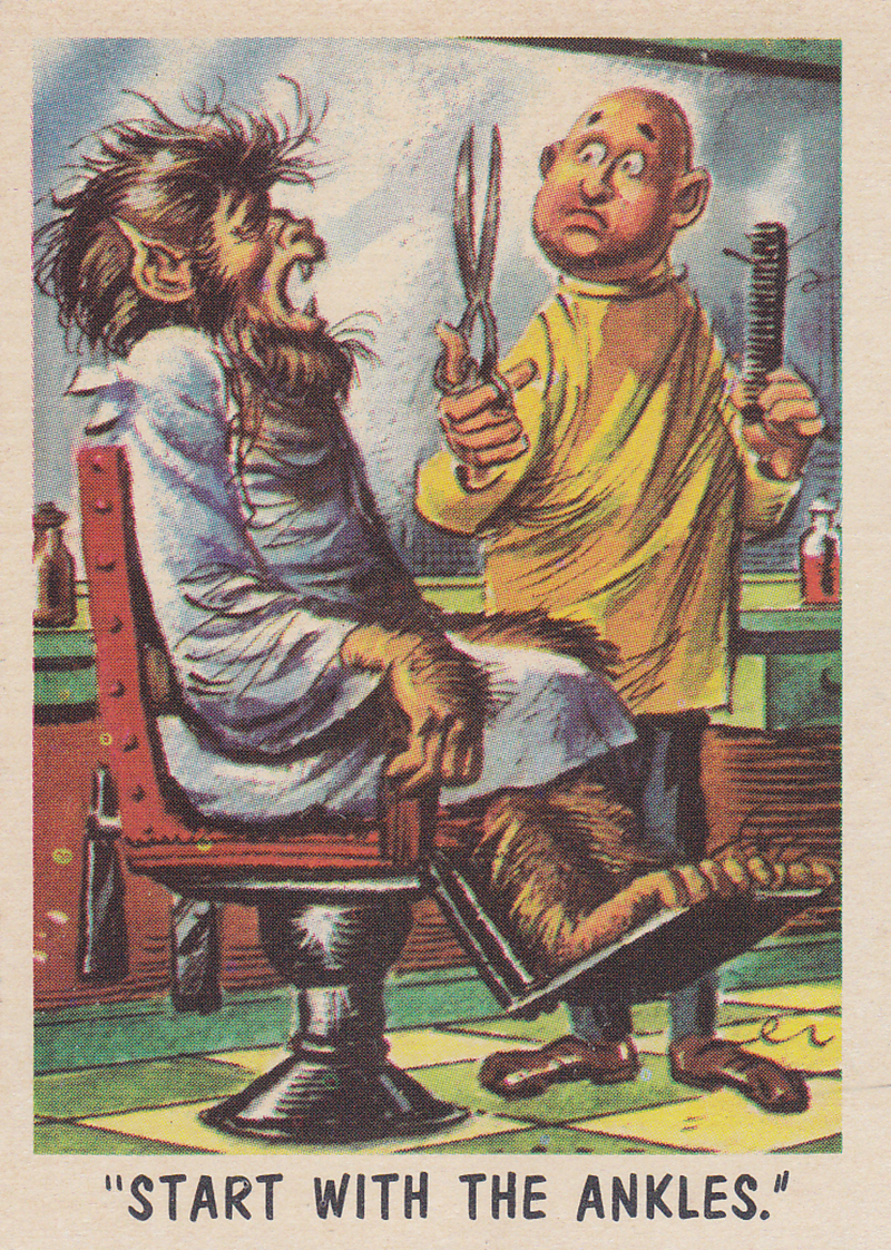 "You'll Die Laughing" Topps trading cards 1959,  illustrated by Jack Davis (26)