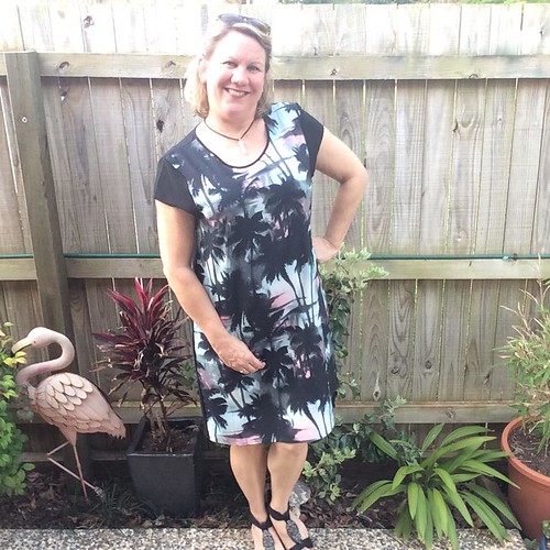 palm tree dress from Salvos Stores