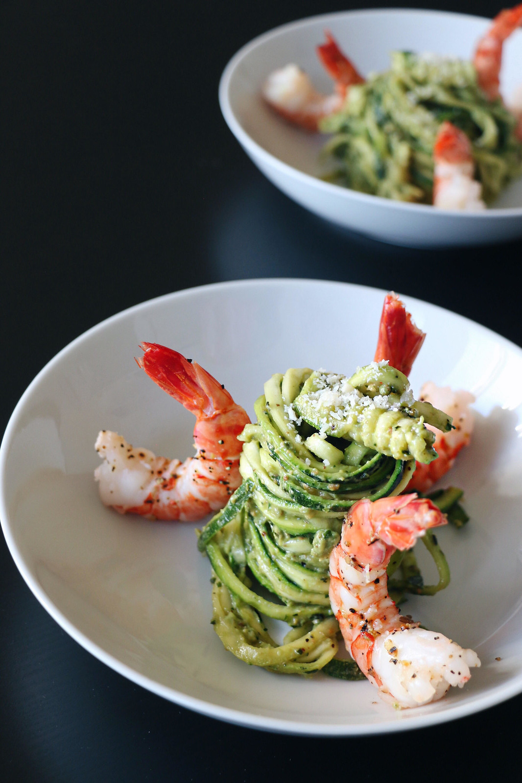 kale pesto zoodles with prawns 5