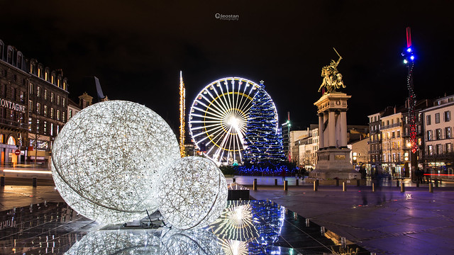 Illuminations de Noël - Christmas Lights, place de Jaude Clermont-Ferrand